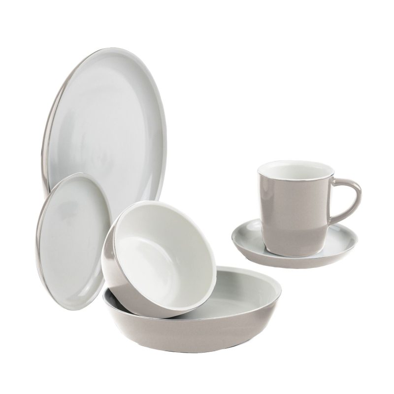 1125838 CW by CW Everyday Dinnerware Set Truffle