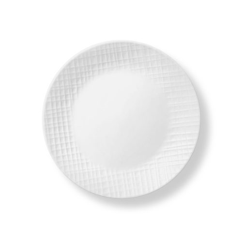 1135340 CO Tabletop Silo Square Linen Weave Embossed Lunch Plate