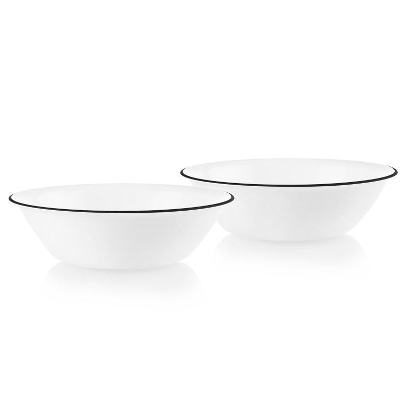 1139449 CO Tabletop Silo Square Bold Black 2qt Bowl 2pk