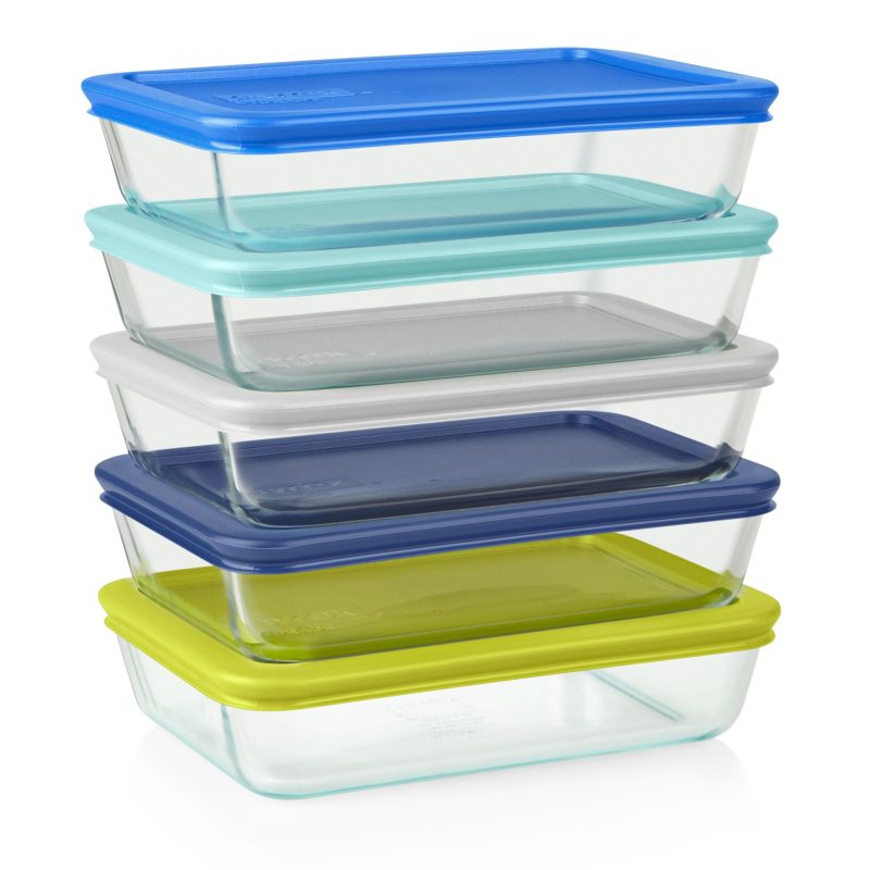 1139923 PY Storage Silo Square Meal Prep 10pc DSST stack no food 1