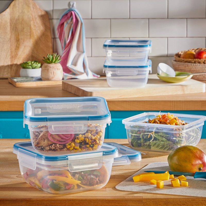 1140572 SW Storage Lifestyle Square Meal Prep 10pc 5.5c Plastic Set 1