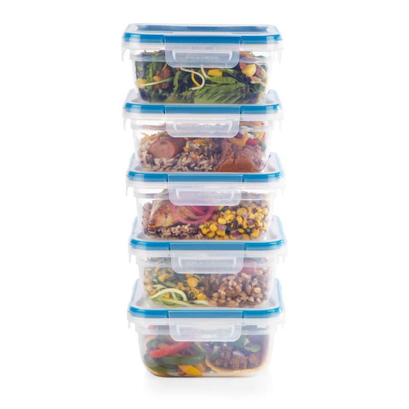 1140572 SW Storage Silo Square Total Solution Plastic 10pc 5.5c Square Meal Prep 4