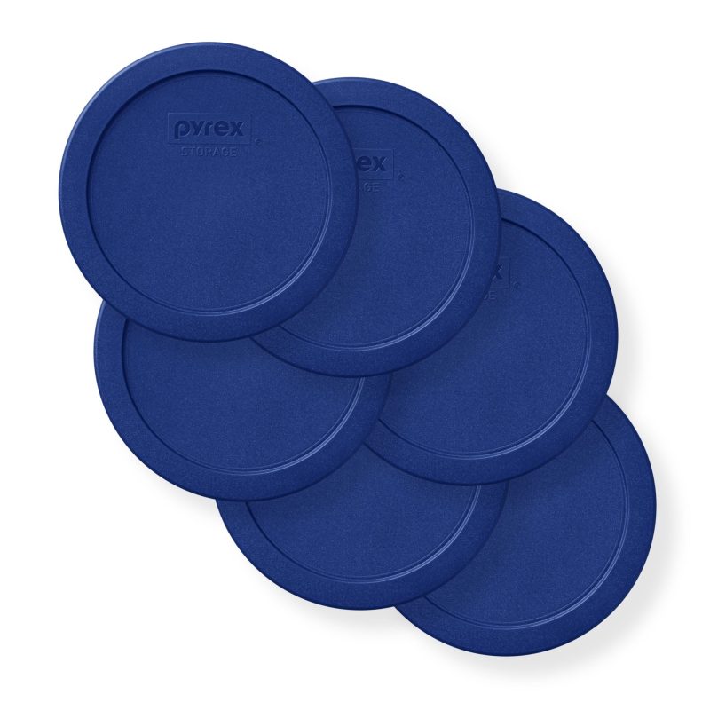 1141353 PY Storage Silo Square 6pc Lid Replacement Set DkBlue