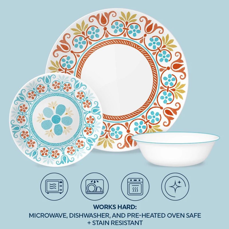 CO 1144867 Terracotta Dreams 18pc Dinnerware Set ATF Square Tile4