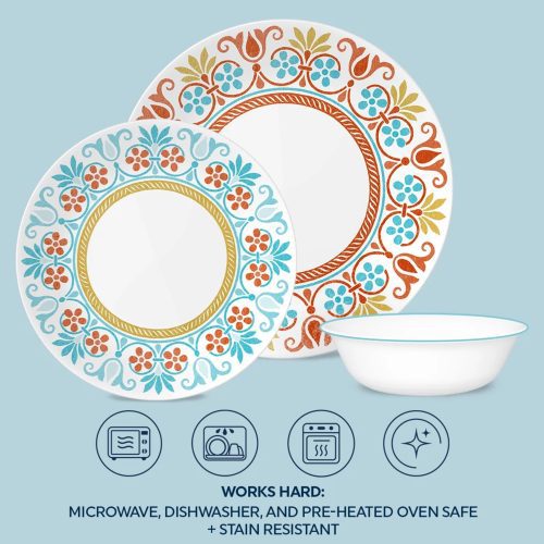 CO 1144868 Terracotta Dreams 12pc Dinnerware Set ATF Square Tile4