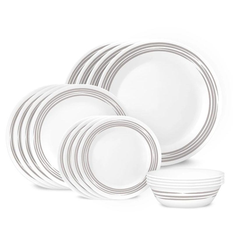 CO 1145807 Brushed Silver 16pc Dinnerware Set ATF Square Tile1