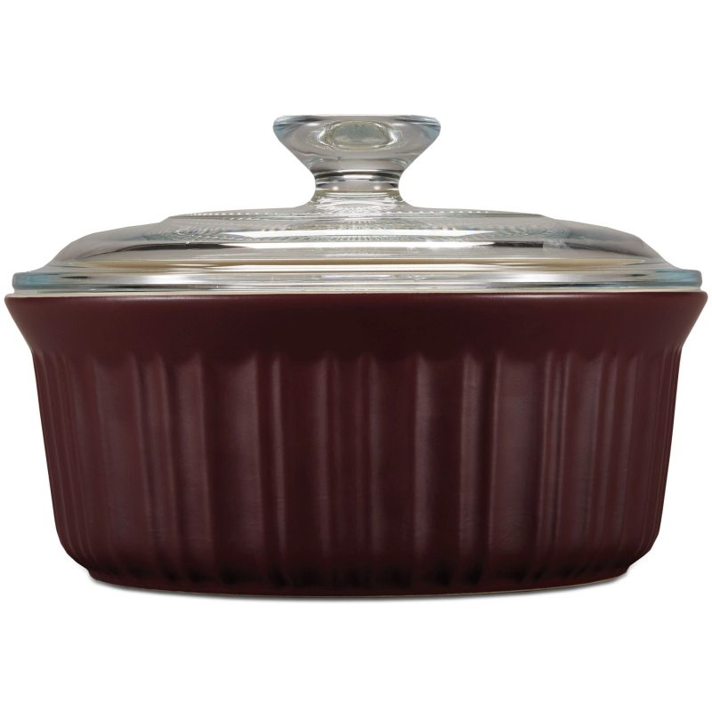 CW 1147244 French Cabernet 1.5QT Round Bakeware wLid ATF Square Tile1