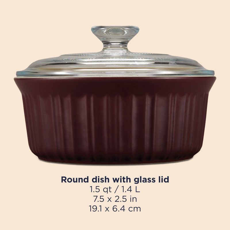 CW 1147244 French Cabernet 1.5QT Round Bakeware wLid ATF Square Tile4