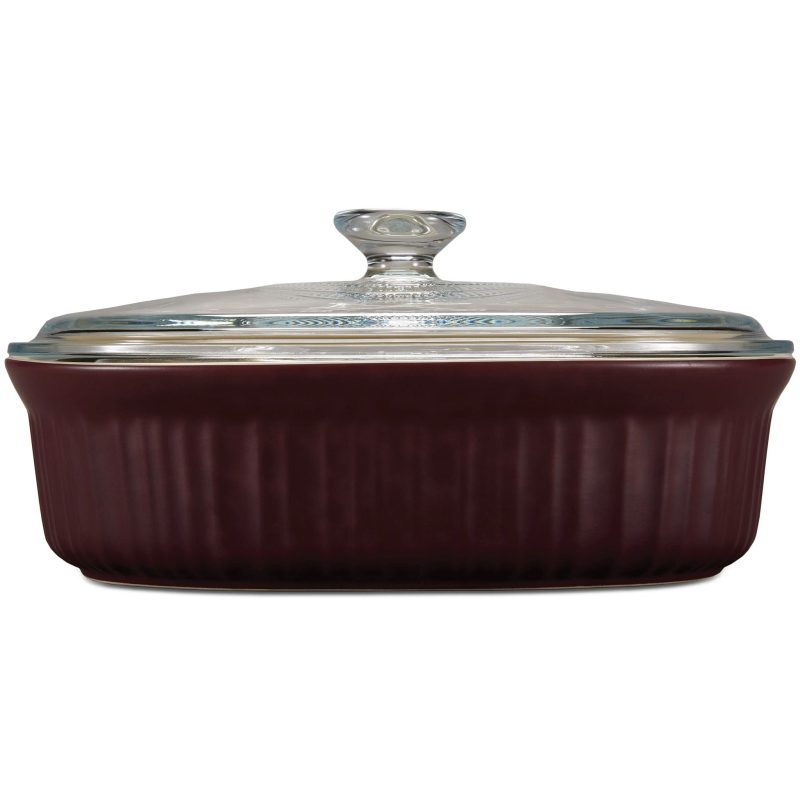 CW 1147245 French Cabernet 2.5QT Oval Bakeware wLid ATF Square Tile1