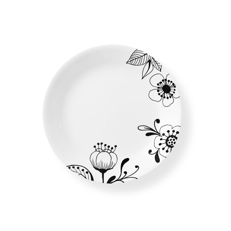 xxxxxxx CO Tabletop Silo Square Inked Poppy Round Salad Plate